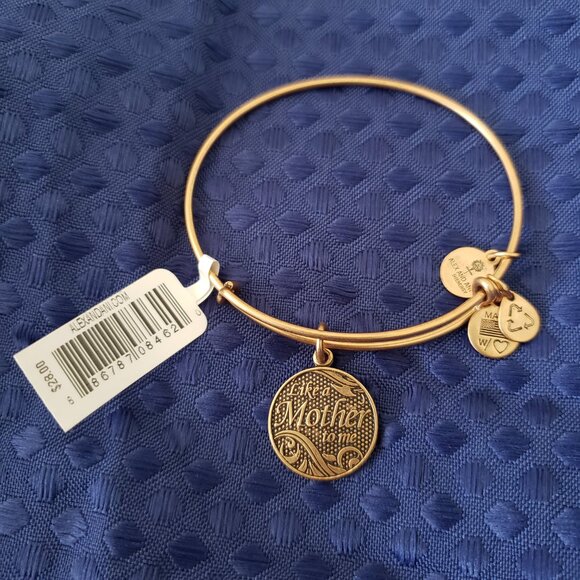 Alex and Ani Jewelry - Alex and Ani Like a Mother to Me Charm Bracelet Bangle Nurturing Encouraging 284